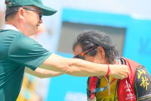 BIB: 100
                            <button type="button" onclick="openModal(21761698)" class="btn btn-primary btn-sm float-right btn-popup" data-toggle="modal" data-target=".modal-high-quality">
                        <i class="fas fa-shopping-cart"></i> Add to Cart
                    </button>
                                            <button type="button" onclick="isThisMe(21761698, true)" class="btn btn-success btn-sm float-right btn-popup btn-isme hidden" data-toggle="tooltip" data-placement="bottom" title="นี่คือรูปของคุณใช่ไหม คลิกที่นี่เพื่อเอาเข้าอัลบั้ม">
                        <i class="fas fa-plus"></i> Add to album
                    </button>
                    <button type="button" onclick="isThisMe(21761698, false)" class="btn btn-warning btn-sm float-right btn-popup btn-isnotme hidden">
                        <i class="fas fa-ban"></i> Remove from album
                    </button>